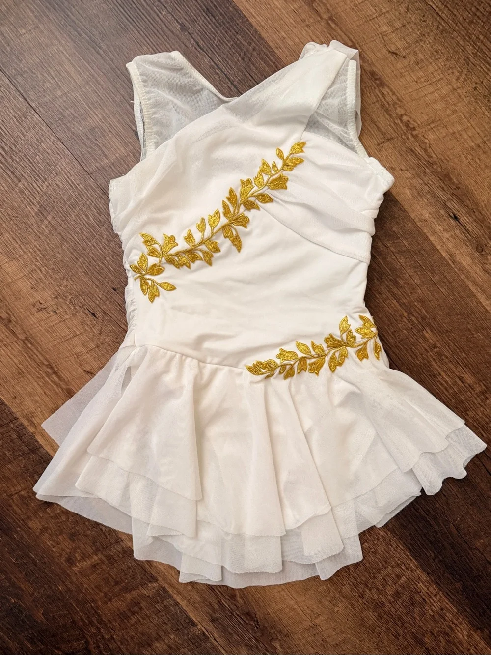 White and Gold Kids Greek Goddess Costume - Kids Costumes